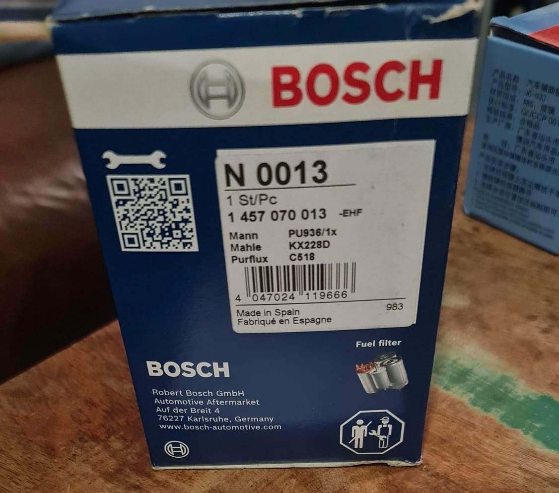Palivový filtr Bosch na VW