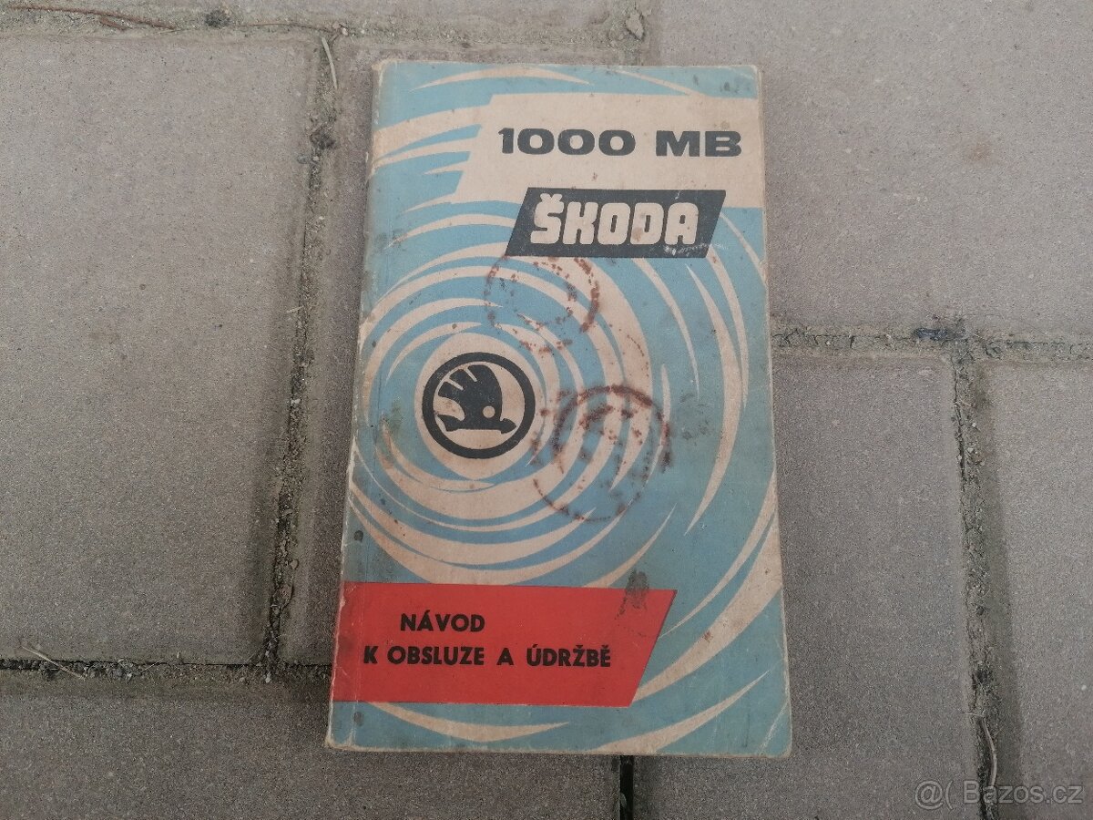 Predám návod k obsluhe a údržbe Škoda 1000 MB
