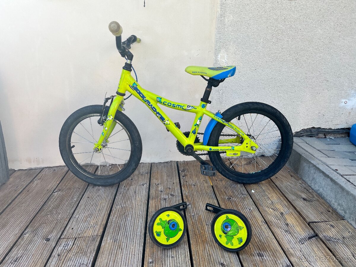 Dětské kolo 16” s kolečky Rockmachine