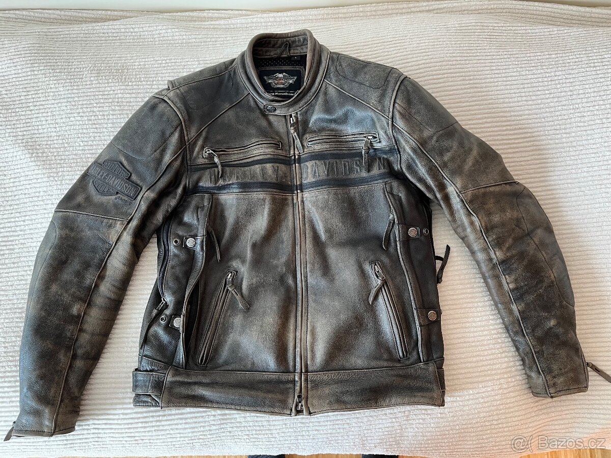 Harley Davidson kožená jezdecká bunda vel. M