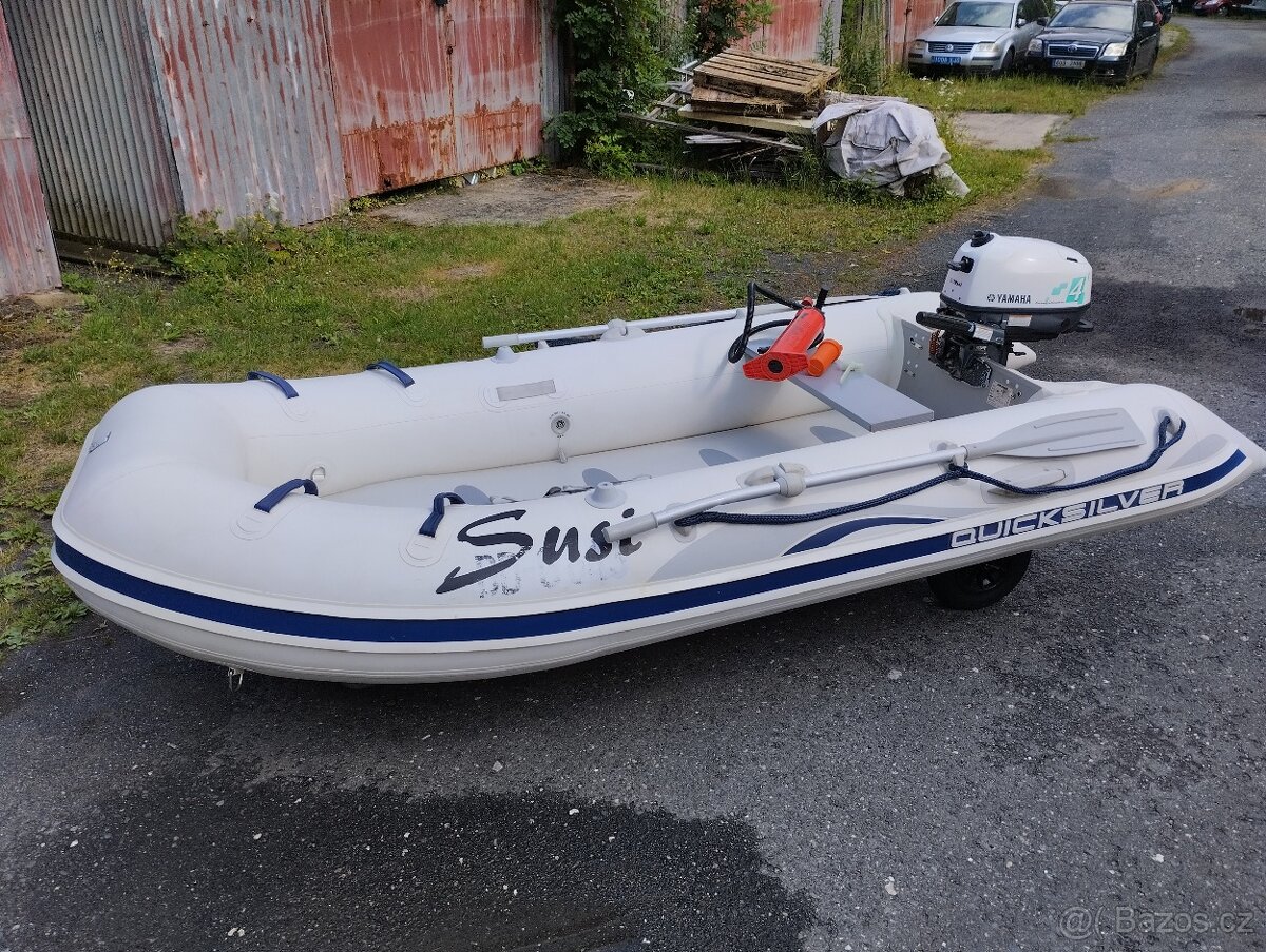 Nafukovací člun QuickSilver 340AirDeck + Yamaha 4Ps 4T