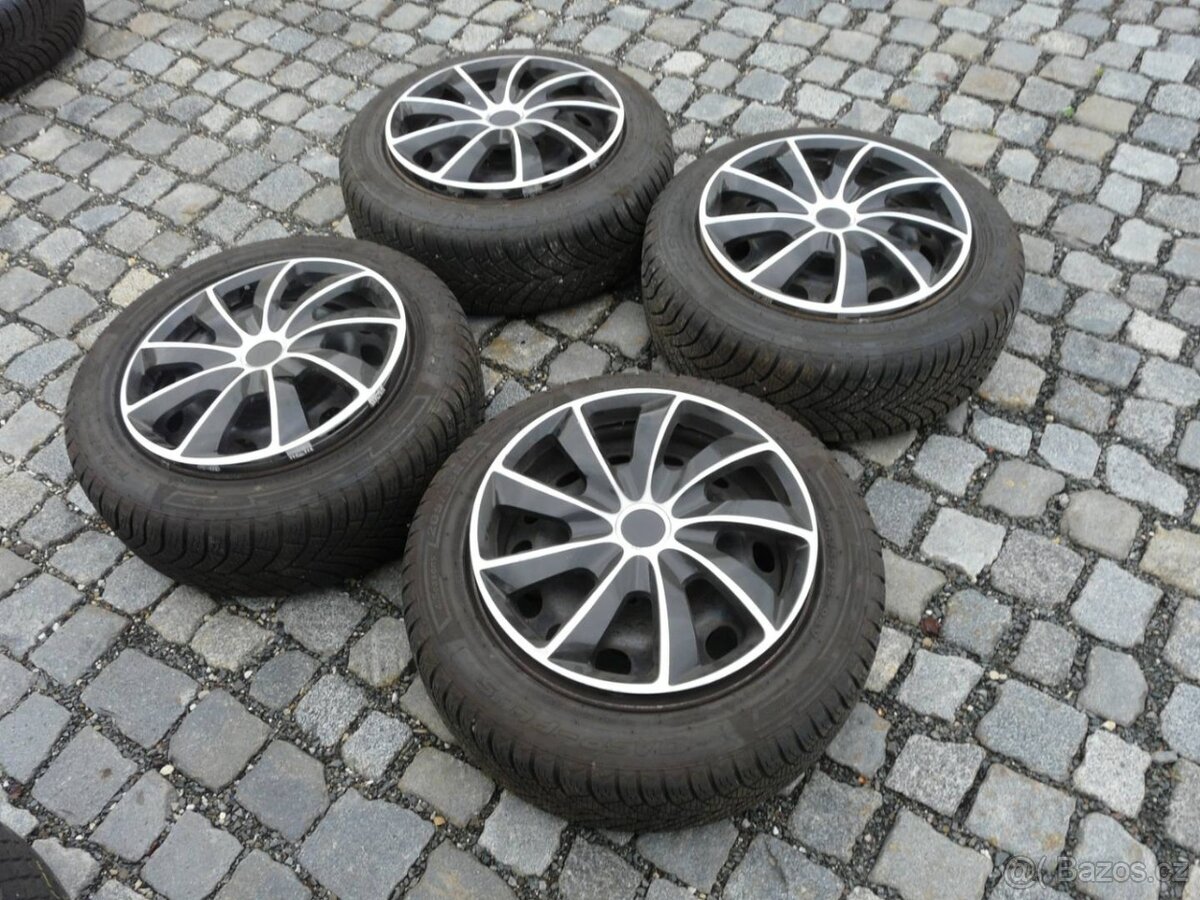 ZIMNÍ PNEU + DISKY 205/55R16 ŠKODA 16" SEAT , VW