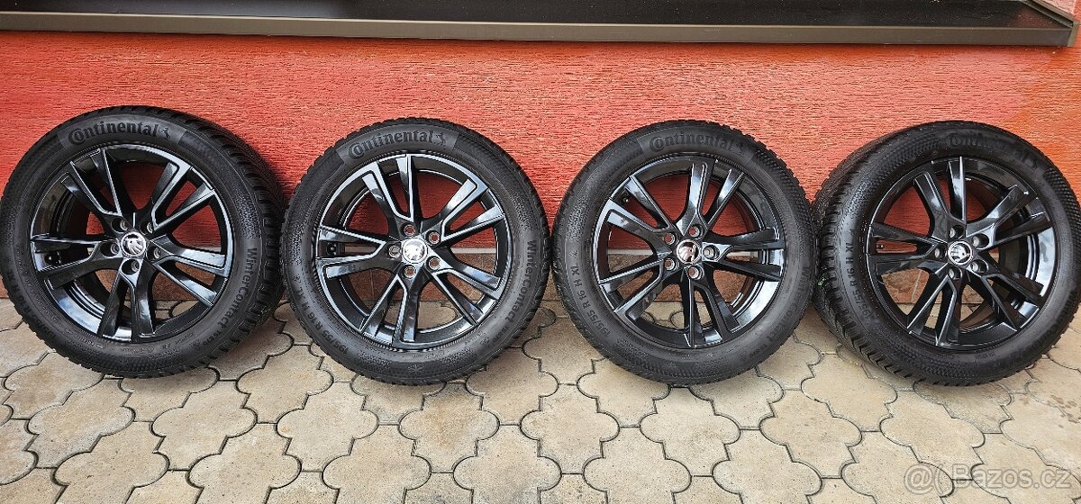Originál alu Škoda Fabia 4 5x100 195/55 R16 zimní