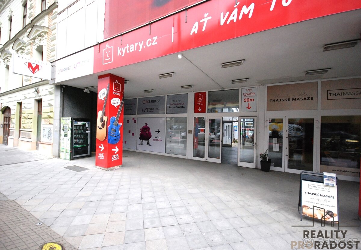 Pronájem obchodních prostor / kanceláří – Brno, ul. Lidická