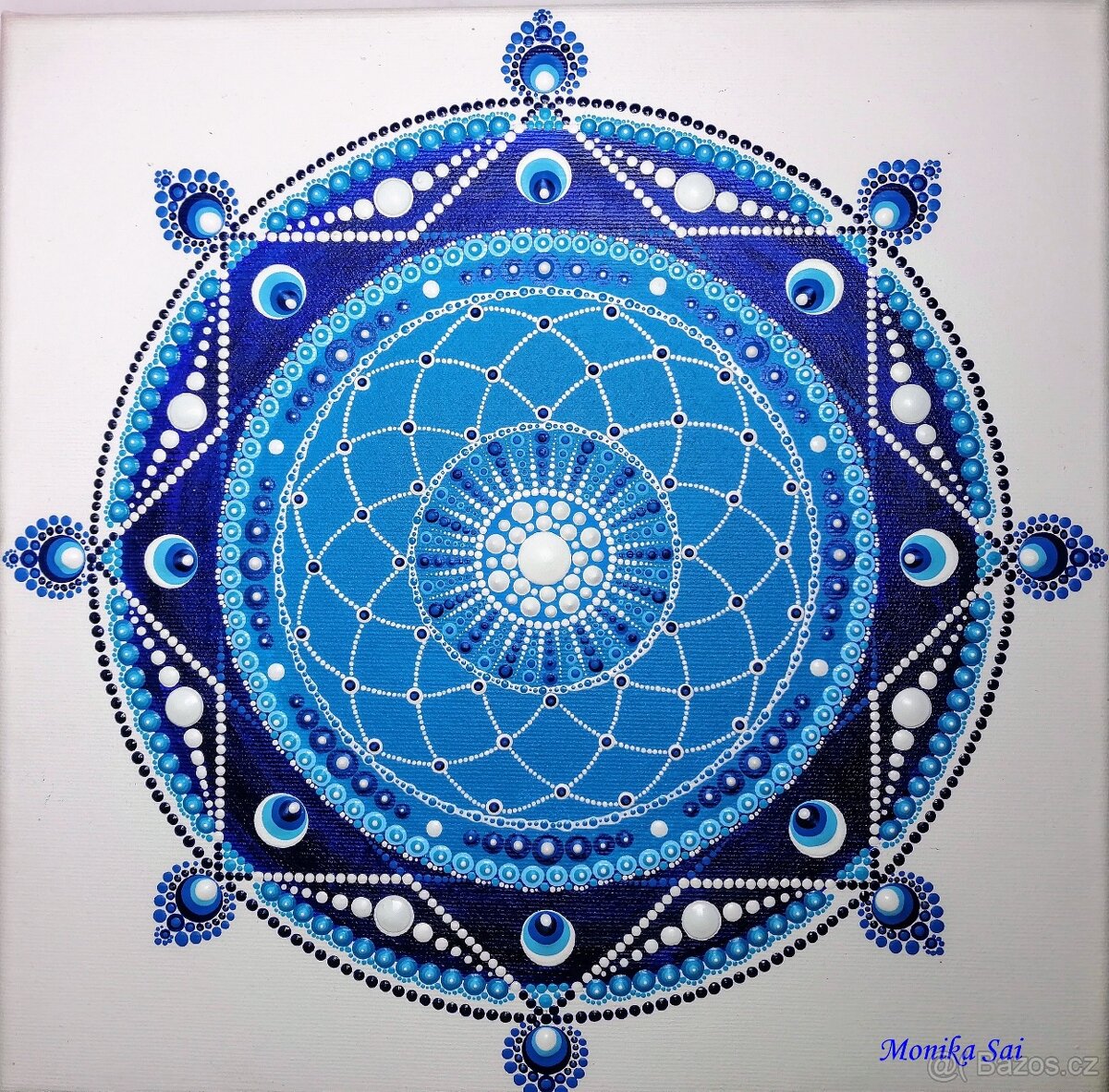 Mandala " Modrá" čistoty a harmonie v duši