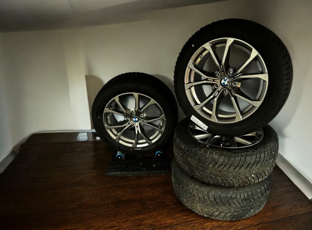 Originální alu kola BMW 5x112 + zimní 225/50r17