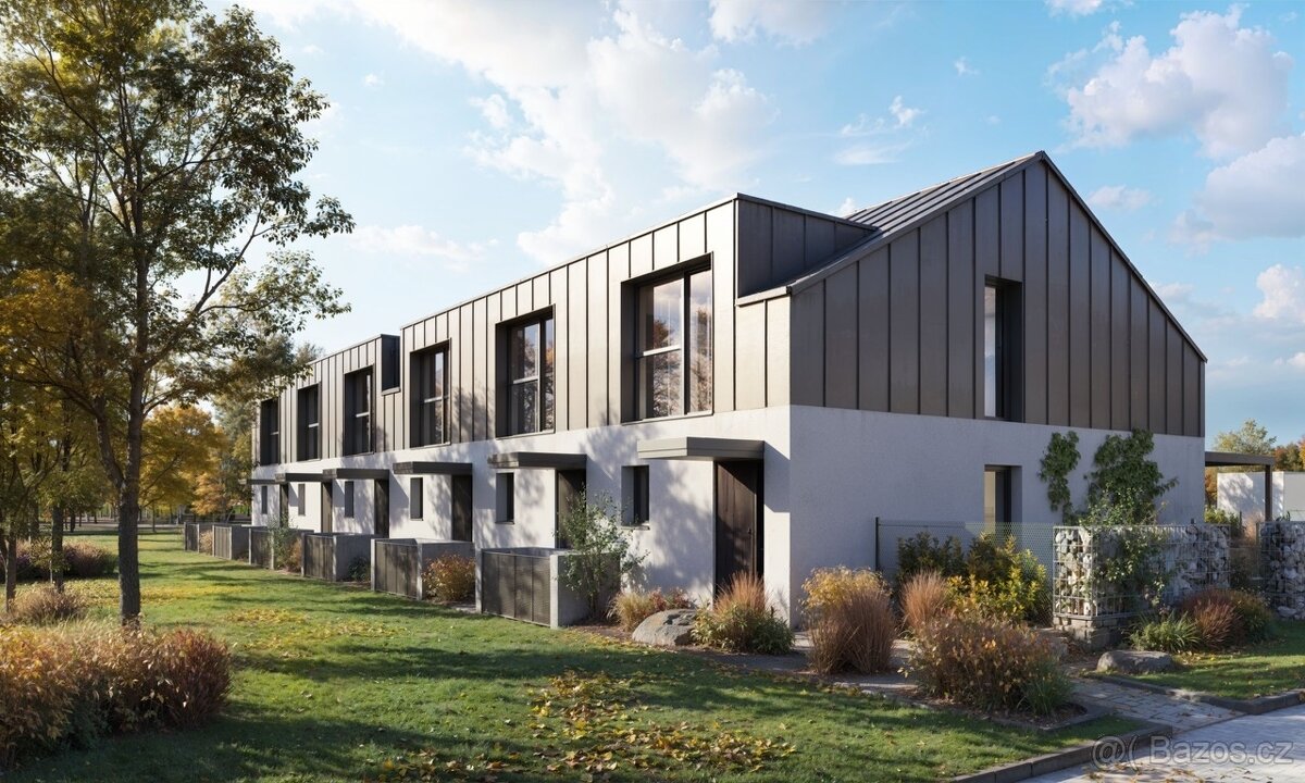 Byt 3+kk v řadovém domku se zahradou