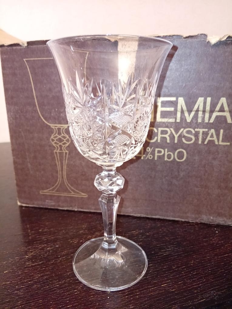 sada broušených sklenic - pozůstalost