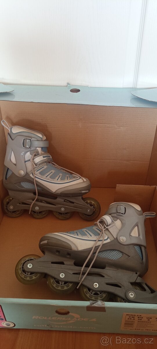 Dámské kolečkové brusle světlé Rollerblade