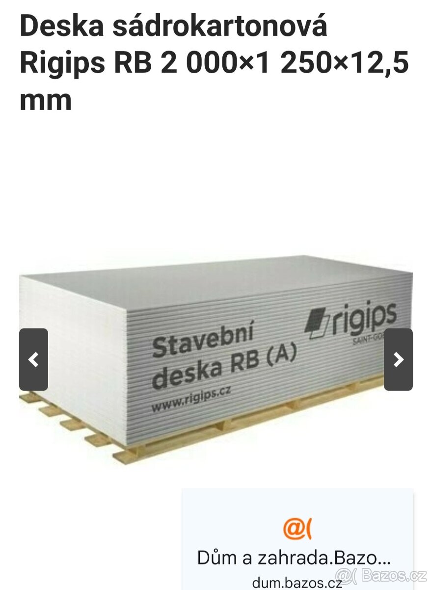 Sádrokartonové desky 7ks