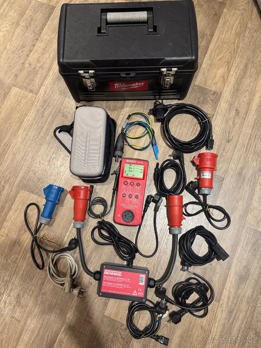 Revizní přístroj Benning ST720 s příslušenstvím