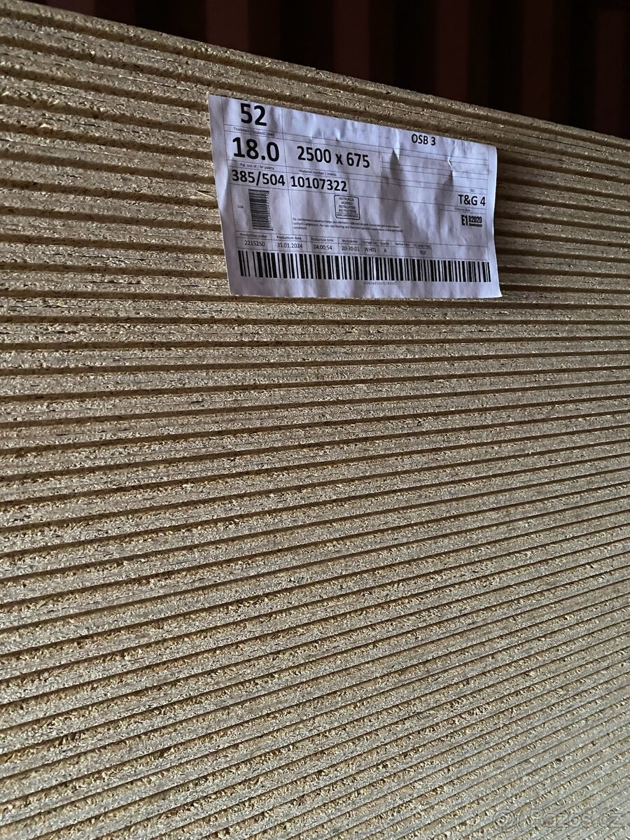 OSB desky , OSB deska , 12 , 15 , 18 , 22 , 25 mm