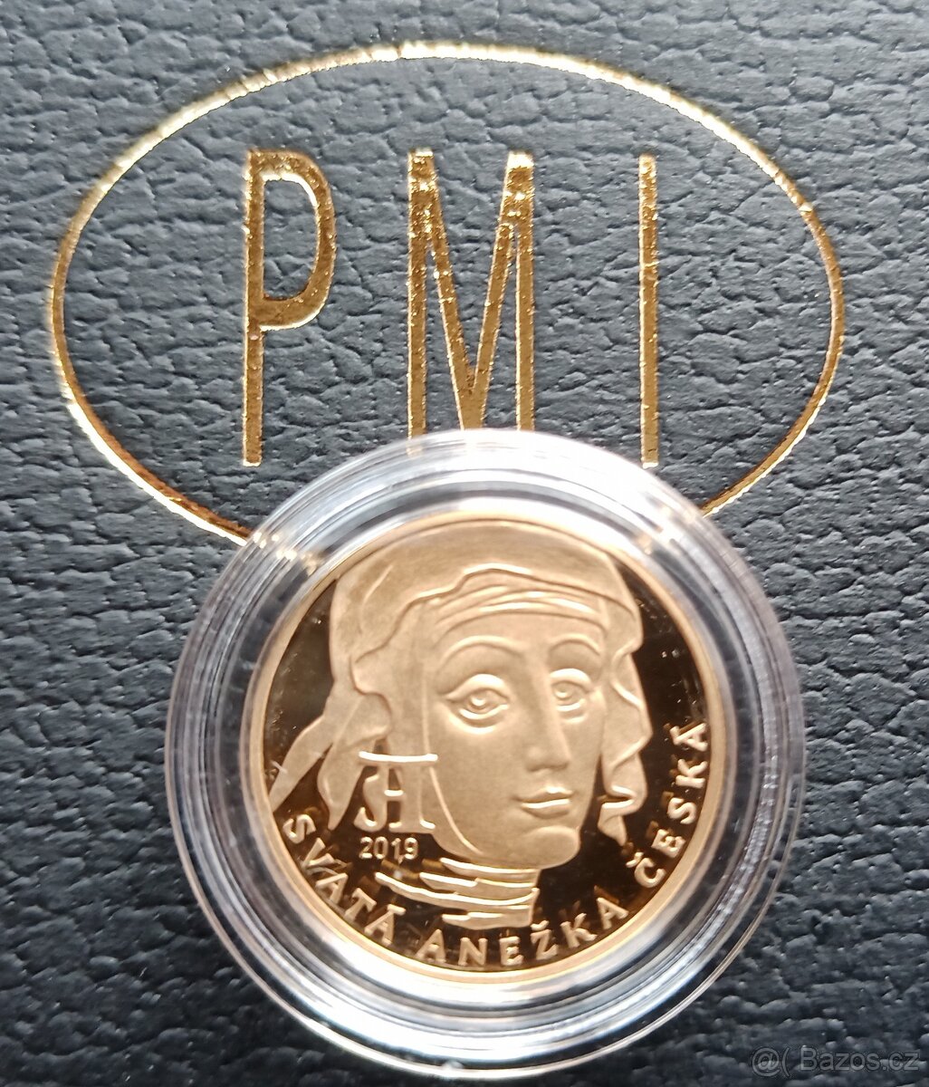 Svatoanežský dukát emise 2019 proof