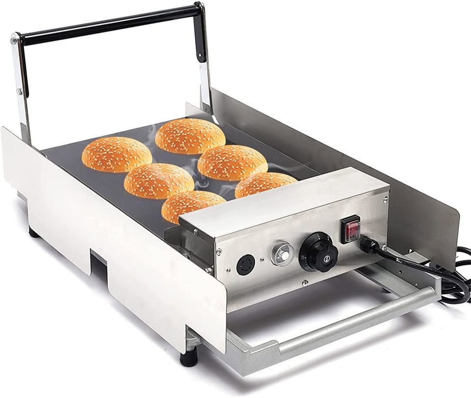 Komerční elektrický hamburger gril