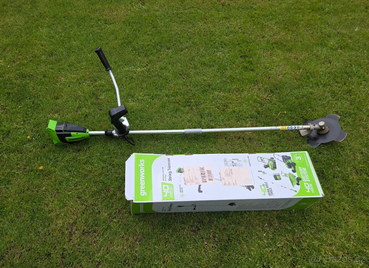 AKU křovinořez kosa Greenworks 40V GD40BCB STF457