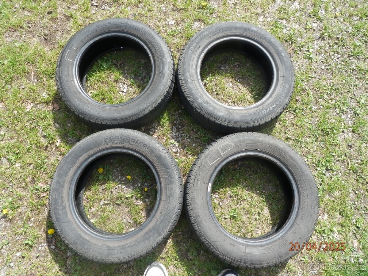 4x Letní gumy FULDA 165/70 R14 2x5MM 2x4,3MM