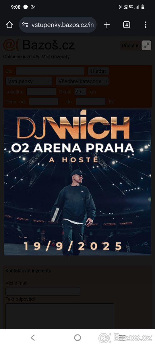 Dj Wich koncert,lístky,vstupenky