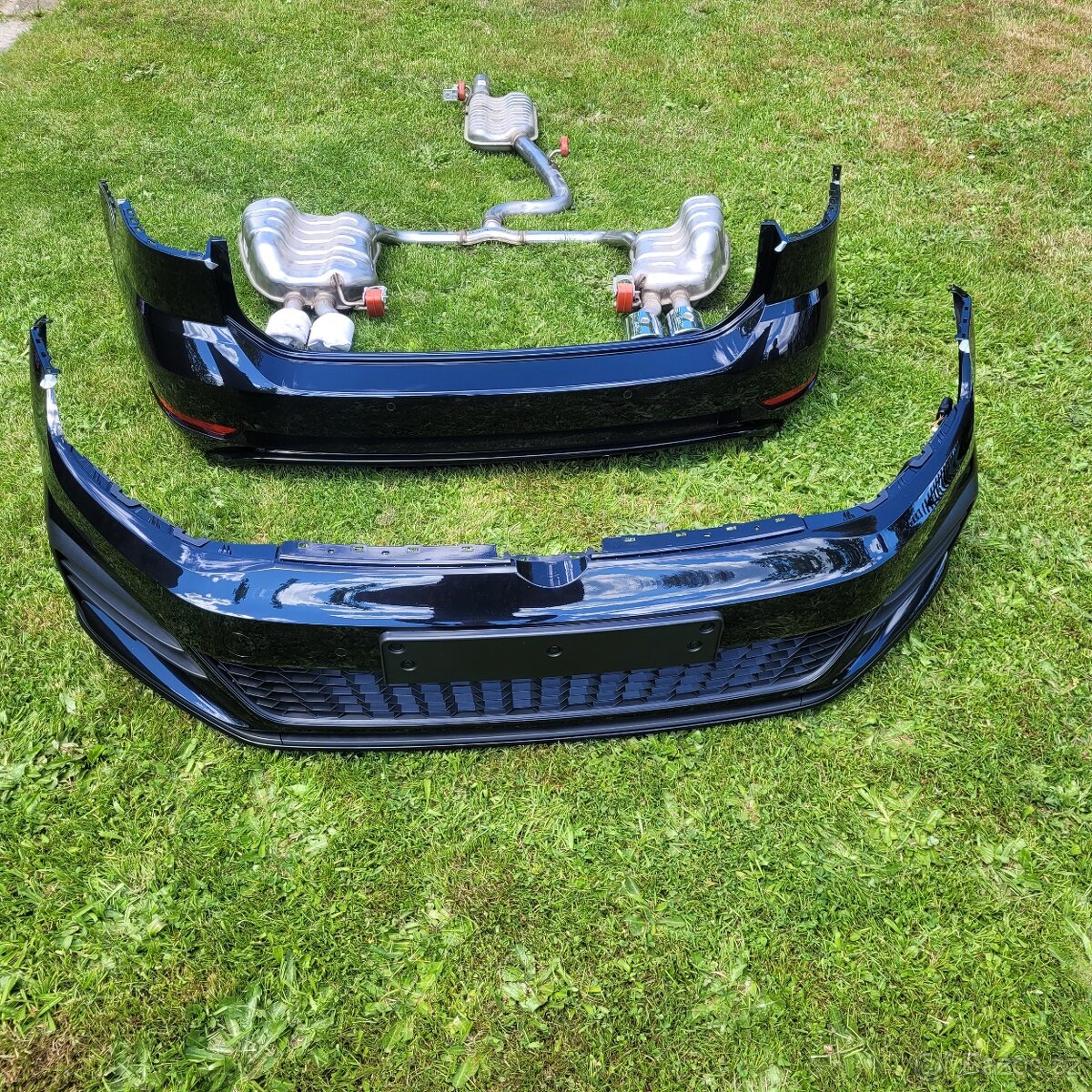 vw golf 7 7.5 gti gtd r nárazník výfuk lc9x