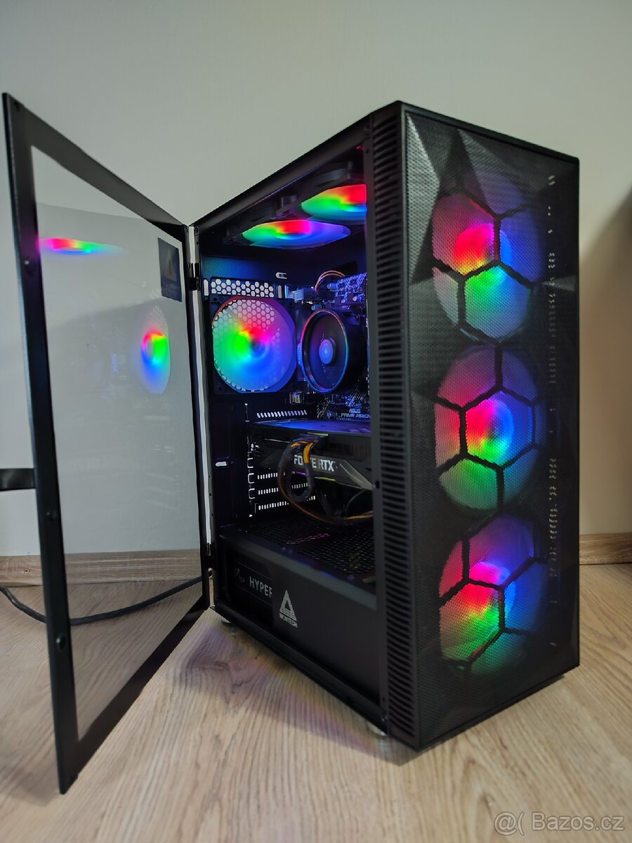 Herní PC: RTX 3070, Ryzen 5 5500, 16Gb ram, ZÁRUKA