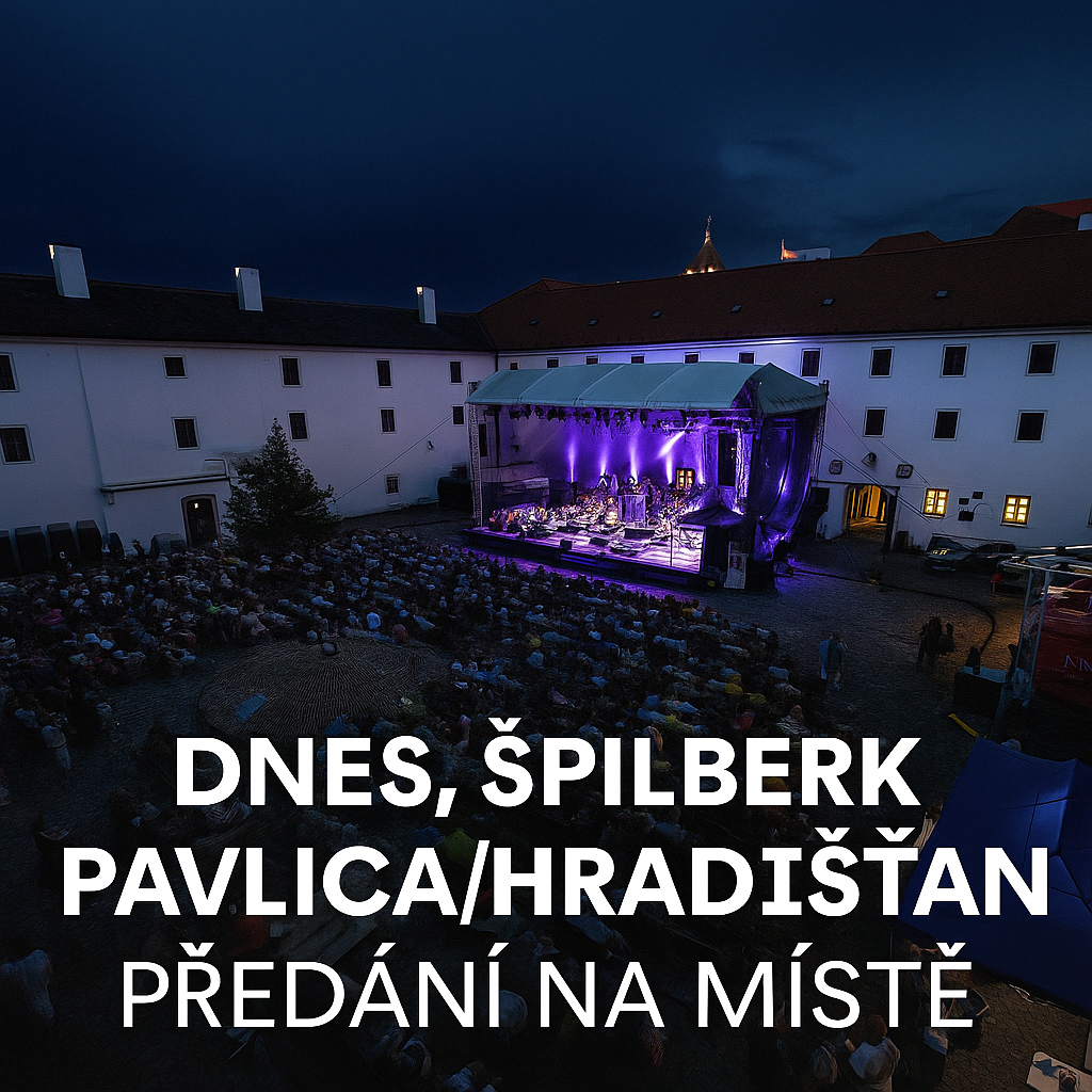DNES 25.6. - Pavlica, Hradišťan - Špilberk Brno, -50%