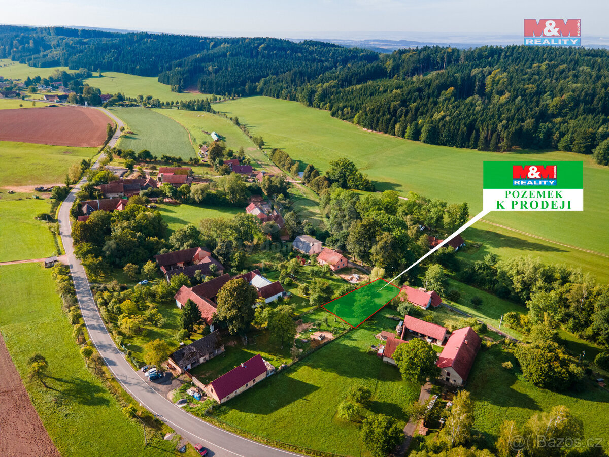 Prodej pozemku k bydlení, 893 m², Velká Skrovnice