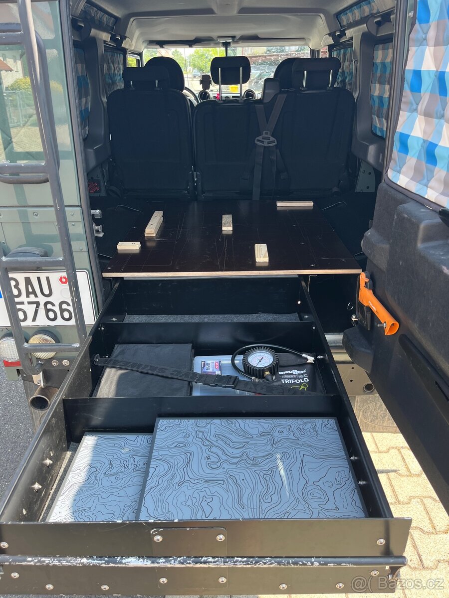 Land Rover Defender šupliky do kufru