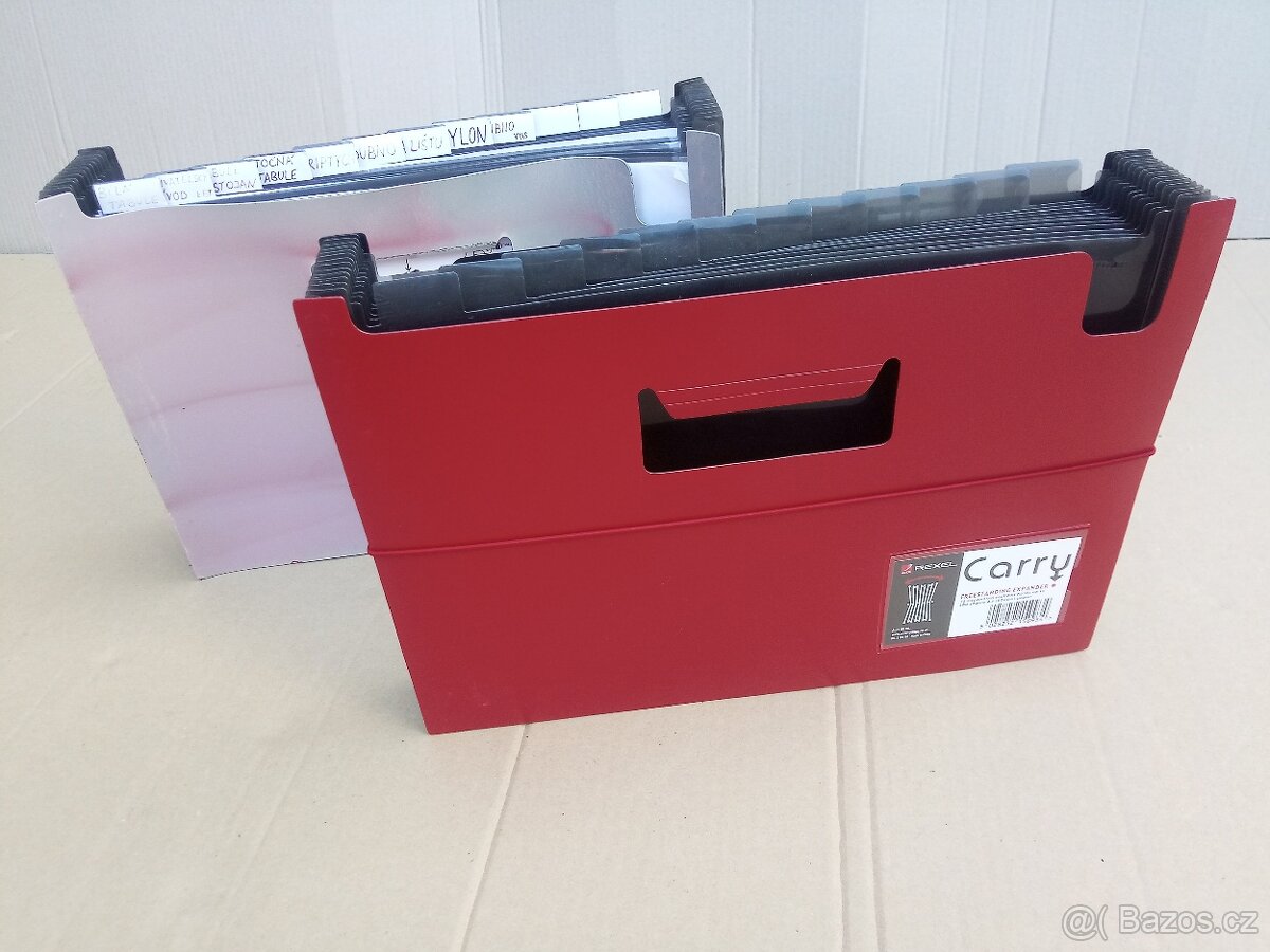 Taška-složka na dokumenty A4 vějířová plastová 13 kapes