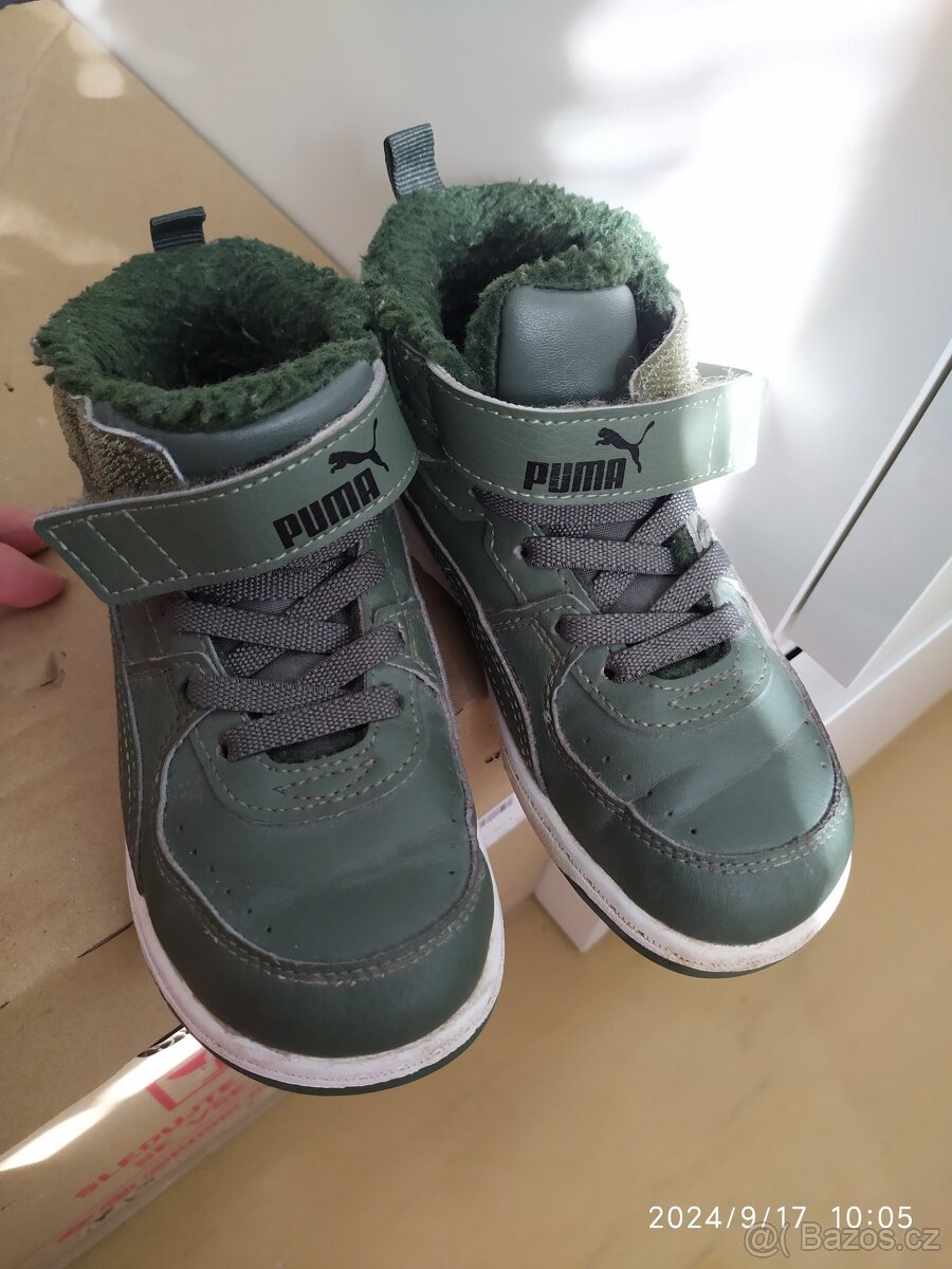 Dětské zateplené boty Puma vel.27