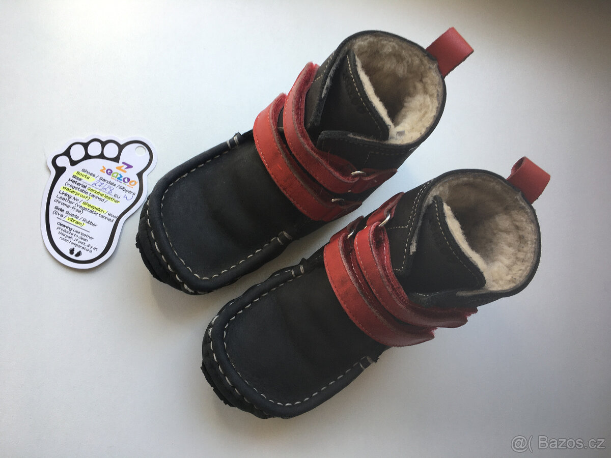 Dětské zimní Zeazoo Yeti 27/28 s ovčí vlnou