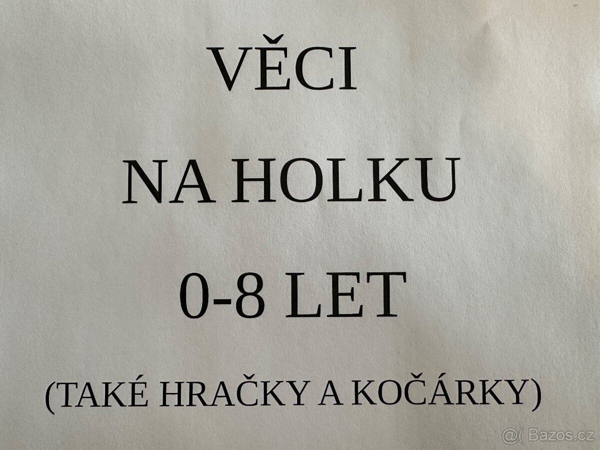 Věci a boty na holčičku