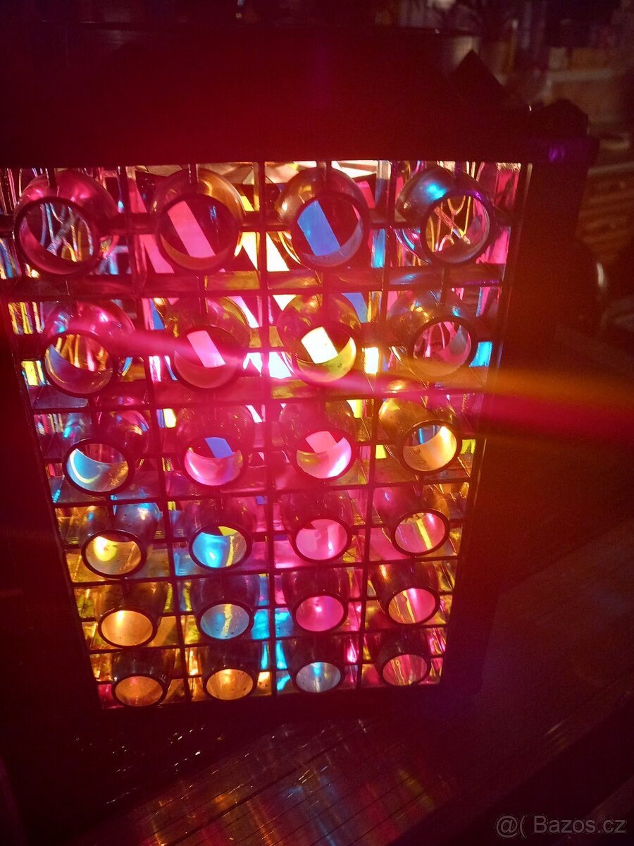 Retro barevná disco lampa