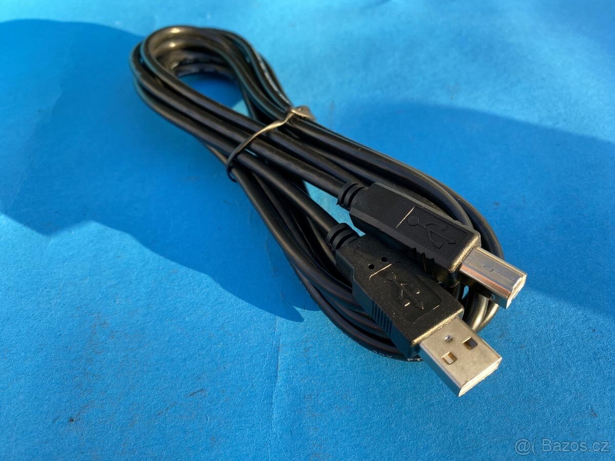 Nový propojovací kabel USB A-B 2.0 černý