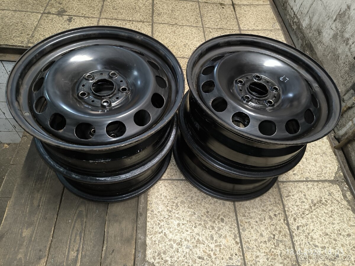 Prodám plechové disky 5x112 - 6Jx16 ET48