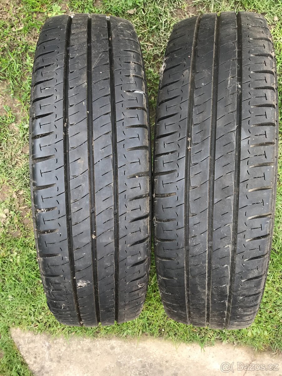 Prodám 2x letní pneu Michelin 195/75-R16C.