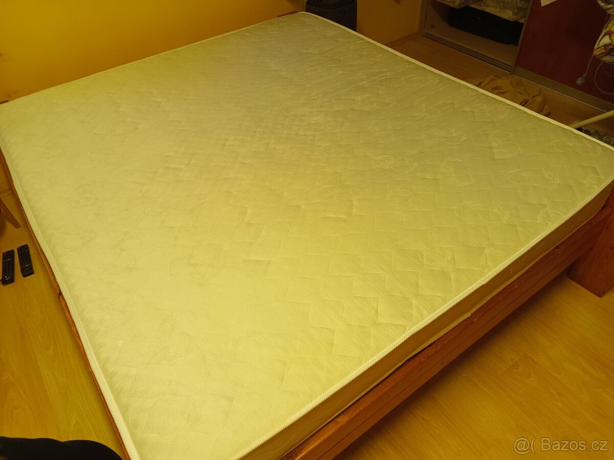 Vysoká matrace stříbro 200x180