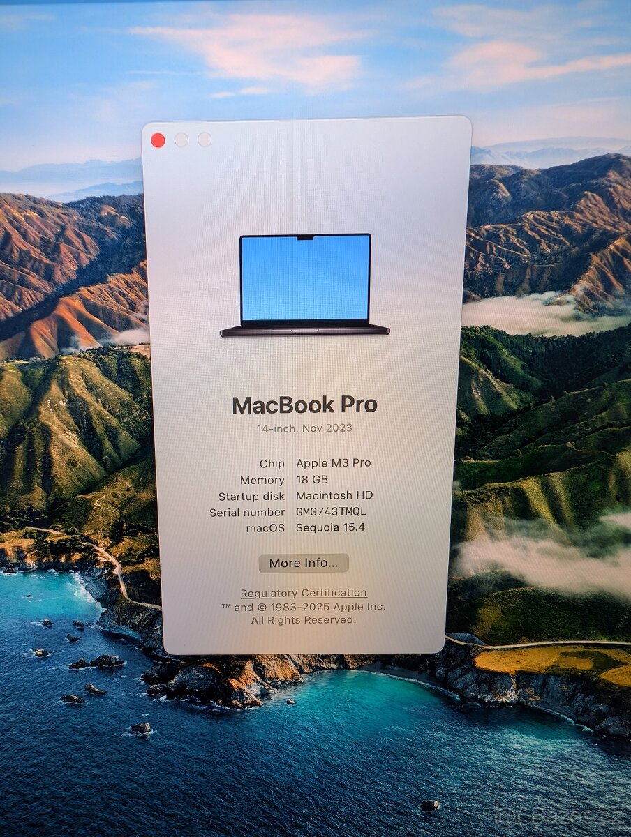 MacBook Pro 14, M3 Pro 18/512 GB + Apple mouse