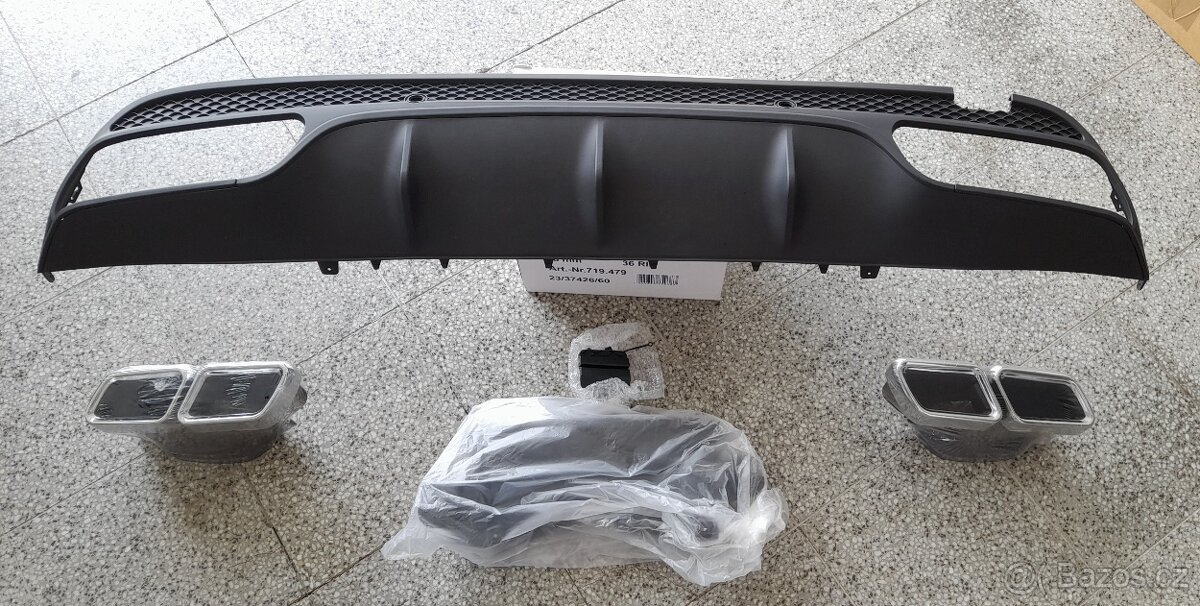 Difuzor Mercedes Benz C W205-nový,super cena, vč. koncovek