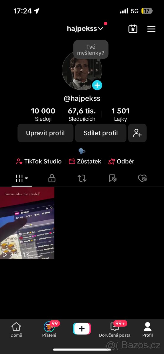 Tiktok účet