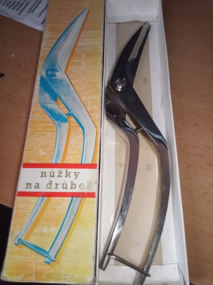 Retro Nužky na drubež,Rostex.Nepoužívané..