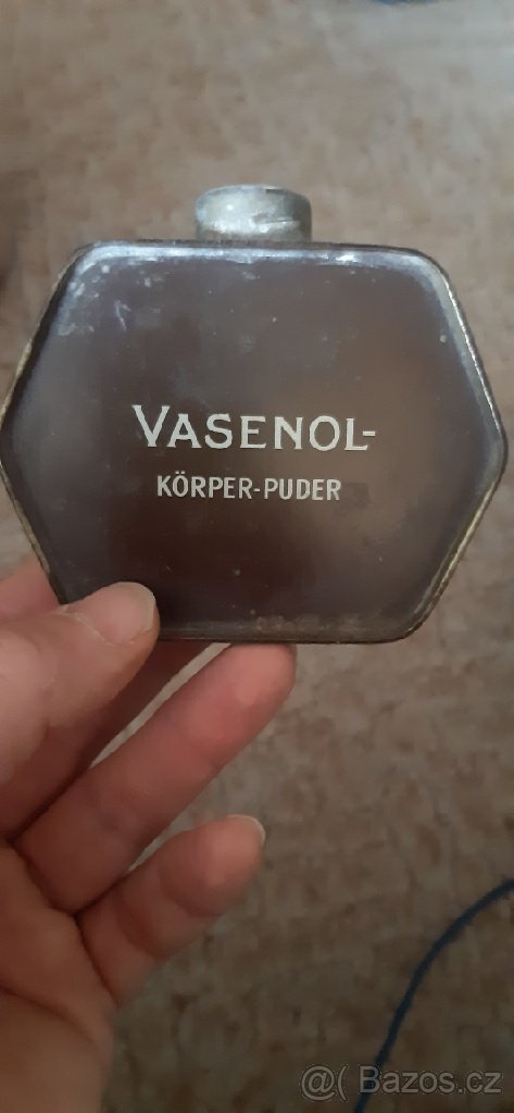 plechovka na pudr Vasenol