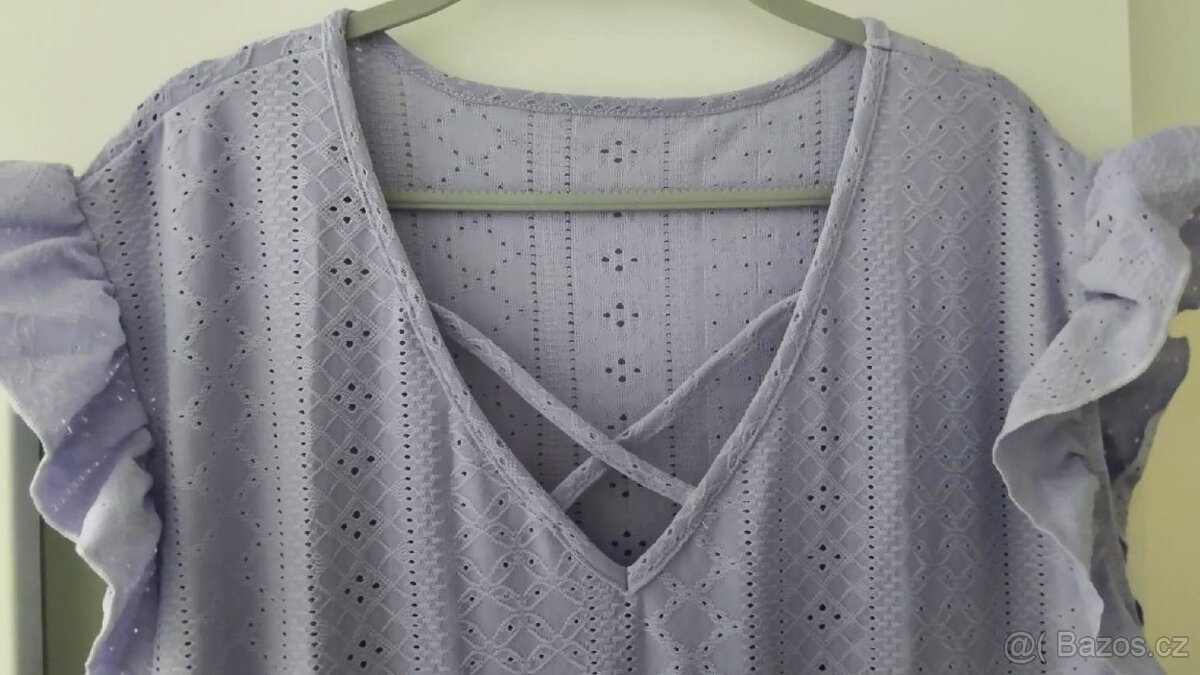 DÁMSKÉ LILA LETNÍ ŠATY vel. 52 /4XL
