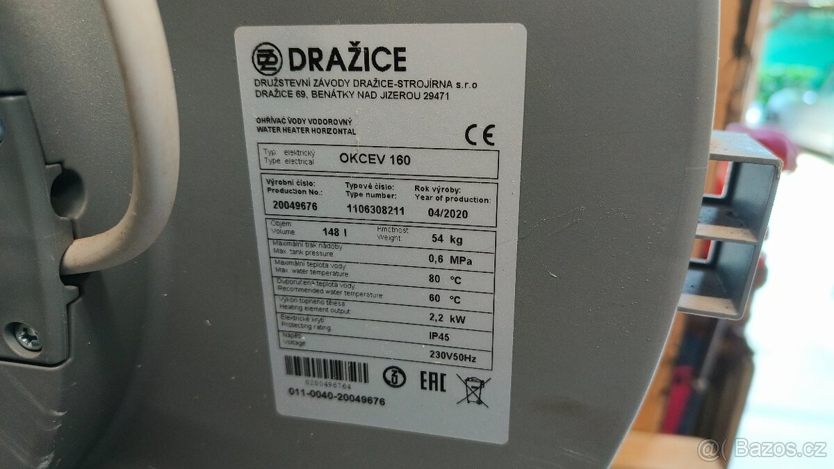 Bojler Dražice OKCEV 160