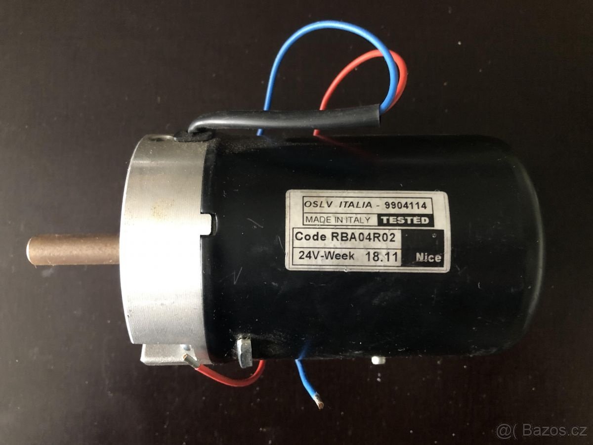 Nice - RBA04R02 motorek s převodovkou pohonu vrat Toona7024