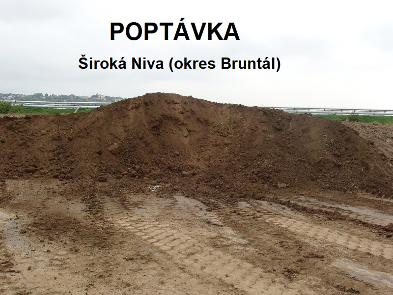 POPTAVÁM ZEMINU na doplnění míst vymletých při povodni