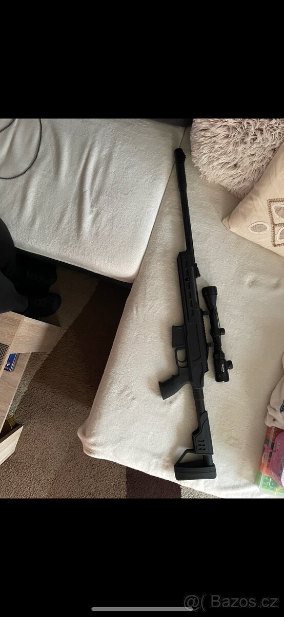 Vzduchovka Hatsan 5,5 cal 36j + optika
