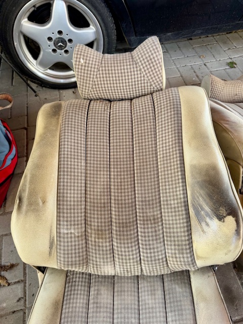 Přední sedačky Mercedes w116