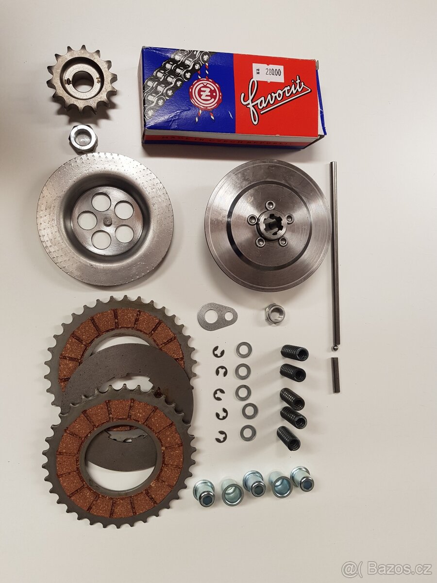Jawa 50 pionýr 550,555,20,21,23 spojka, spojkový koš