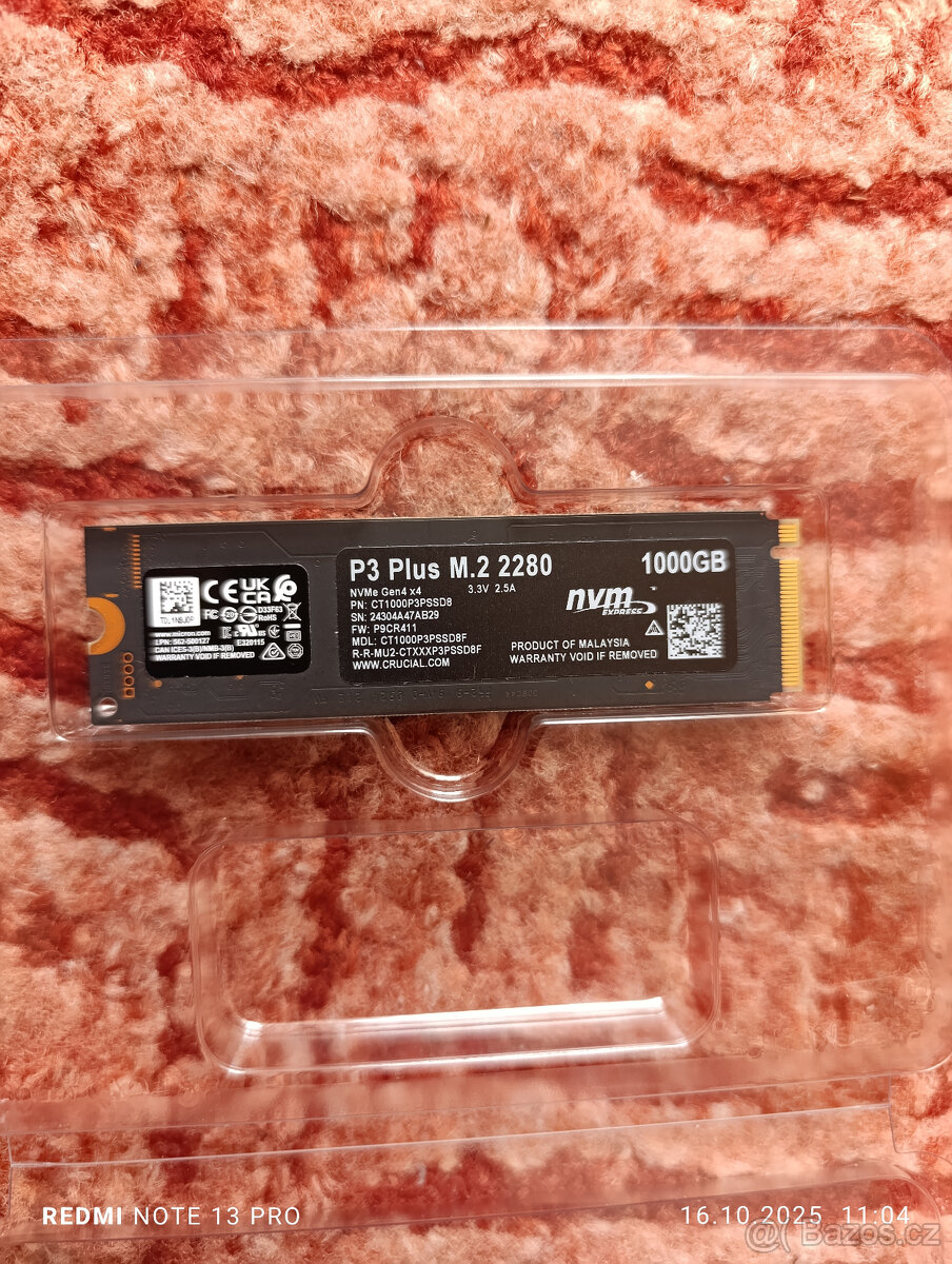 Crucial P3 Plus 1TB - (PCIe 4.0 4x NVMe