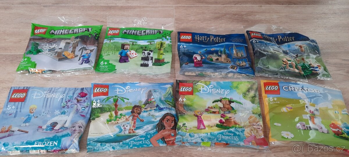 NOVÉ Lego polybagy Disney, HP, Minecraft