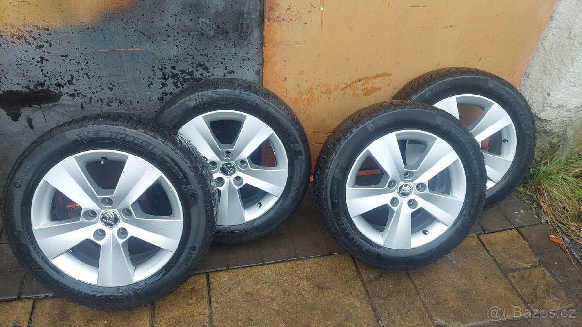 Zimní obutá kola / elektrony Michelin Alpin 205/55 R16